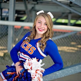 8 Inch Cheer Bows 3 PCS White Hair Bows Large Cheerleading Bows Cheer Hair Bows with Ponytail Holder Elastic Band Hair Tie Bow Softball Competition College Sports Hair Accessories for Teen Girls Women