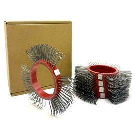 Abrasive Wire Wheel Belt/Replacement Coarse Brush/Rust Removal/Metal Blaster Clearing/Bristle Blasting for Efficient Surface Preparation (11mm Width, 0.7mm Carbon Spring Steel, A Box with Five Belts)