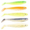 50pcs Soft Plastic Swim Bait Paddle Tail Lures Fishing Lures