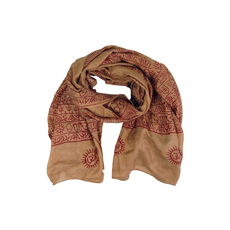 GURU SHOP Thin Baba Scarf, Benares Lunghi, Men/Women, Pink, Synthetic,