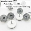 Screw-in Felt Pads - 60pcs 1 Inch White Furniture Chair