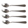 Chef Craft Set of 4 Stainless Steel Grapefruit Spoons, Serrated