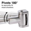 JS Jackson Supplies Double Curved Shower Rod, Metal Construction, Adjustable