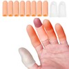 Mcvcoyh 10 Pieces Finger Protectors, Clear Finger Cots, Gel Finger