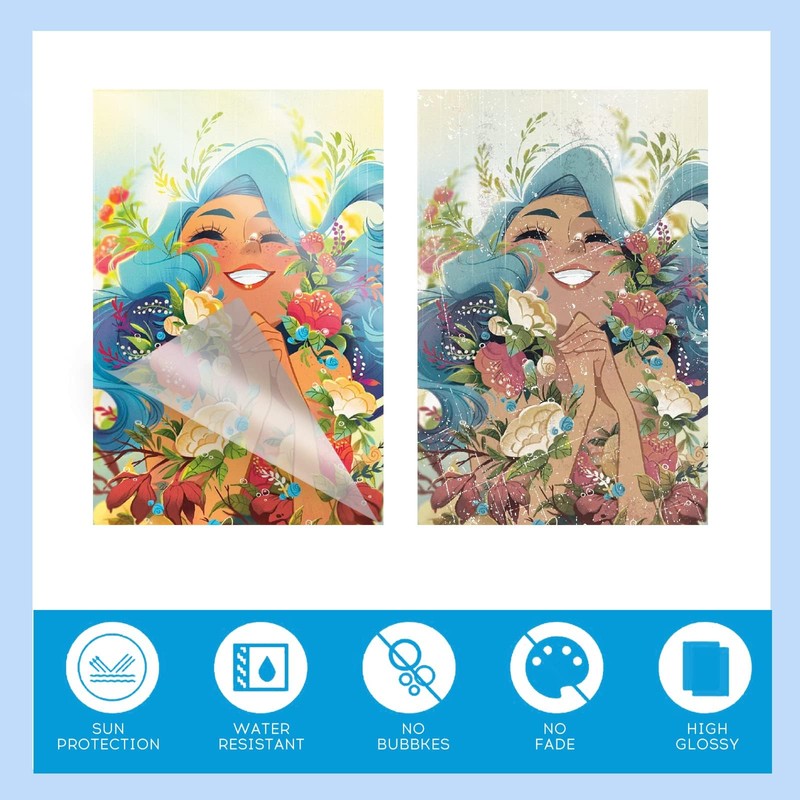 Uinkit 10mil Thicker Self Sealing Photo Laminating Pouches 4 x