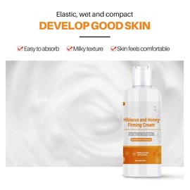 Hibiscus and Honey Firming Cream, Skin Tightening Lotion for Face & Body, Double Chin Reducer Neck Firming Cream with Collagen Firming & Lifting Reduces Wrinkles and Fine Lines