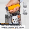 Deiss PRO Box Grater & Cheese Graters for Kitchen -