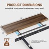Heimlove Floating Shelves for Wall 36 Inches Long,9.3" Deep Walnut