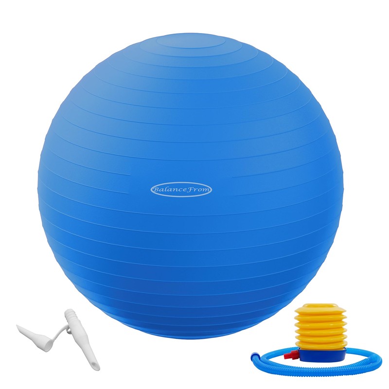 Fitvids Anti-Burst and Slip Resistant Exercise Ball Yoga Ball Fitness