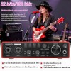 Interfaz de audio USB para grabación de música en computadora