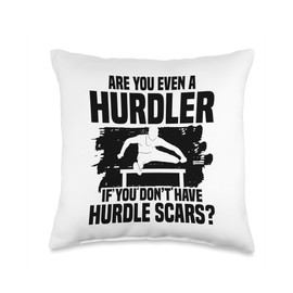 Hurdles Shoes Track & Field Hurdles Spikes Men Hurdler Throw Pillow
