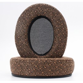 HM5 Replacement Pad Compatible with Audio-Technica M40X M50 M50X MSR7/ Hyperx Cloud Alpha/MDR 7506/SteelSeries Arctis Headphone Pad Repair Accessories (Note Brown)