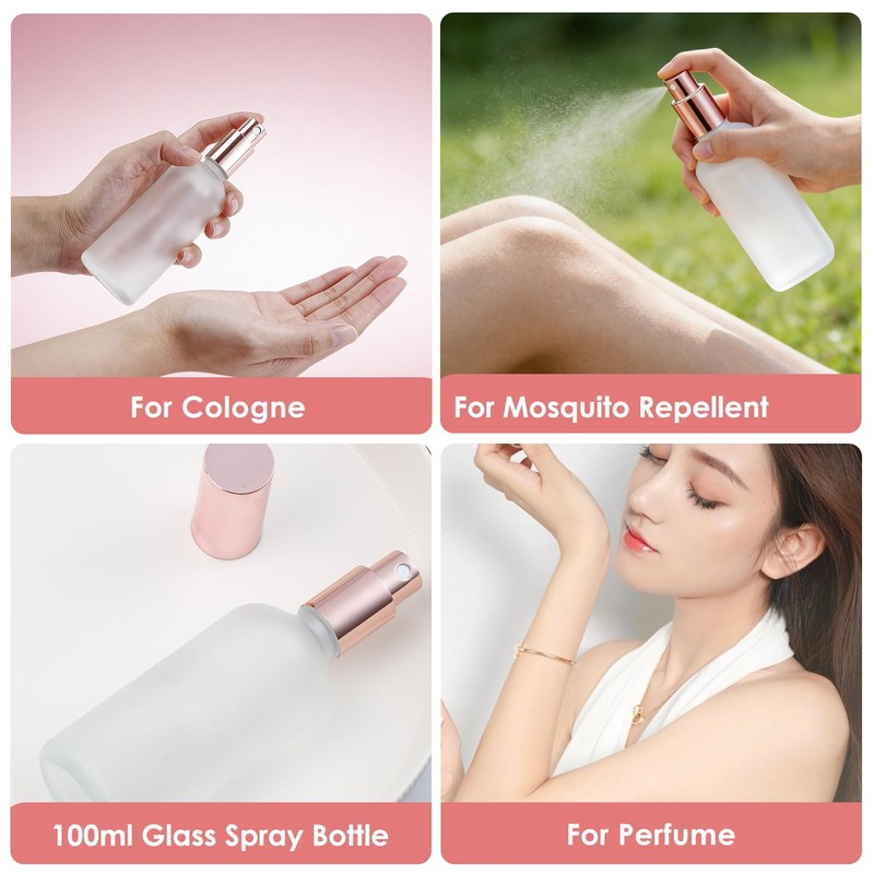 Dyrfolm 30 Pcs Glass Spray Bottle, 3.4 oz/100 ml Perfume