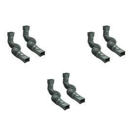 Amerimax 2-Pack Green Flexible Downspout Extension Gutter Connector Rainwater Drainage (Three Pack)