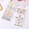 48 Unidades De Pulseras Mexicanas Con Cuentas Doradas Con Fo
