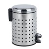 Wenko Pedal Bin "Leman" Perforated 3L in Silver