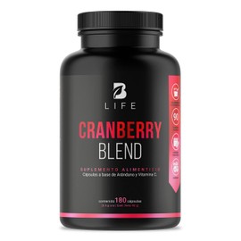 Arándano Concentrado 50:1 de 180 Cápsulas con Vitamina C. Ingredientes naturales. Cranberry Blend B Life.