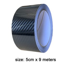 NewL Free Tool Kit 5D High Gloss Carbon Fiber Vinyl Wrap Kit for Black Out Chrome Delete Window Trim Door Trim Door Sill (5cm x 9meters)