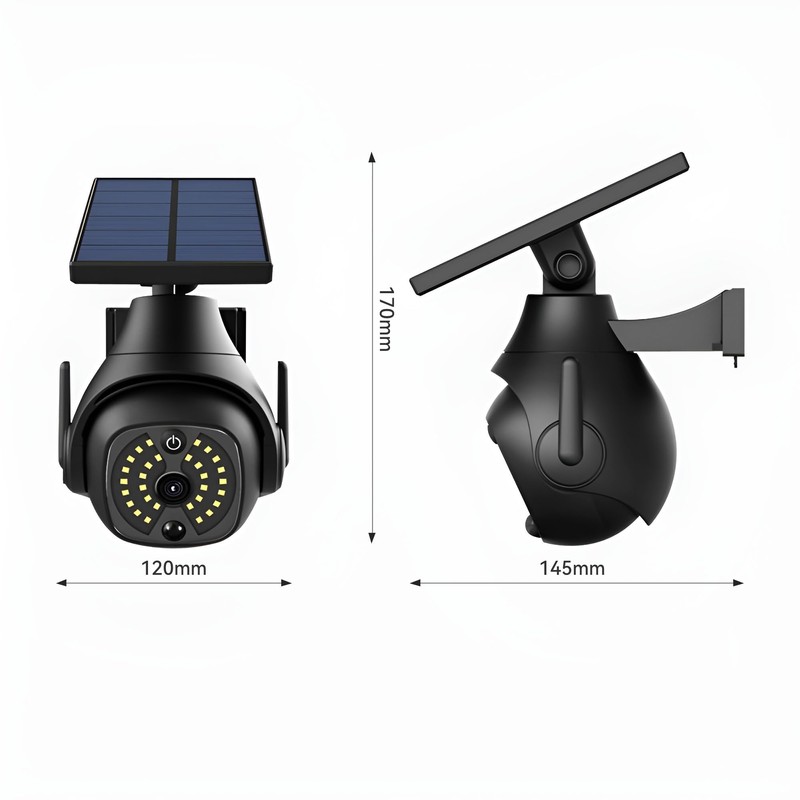 Clearhill Dummy Fake Security Camera and Solar Motion Sensor Lights,
