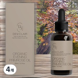 Duclair Oil Serum Massage Oil Organic Evening Primrose Oil 4 x 30ml / 듀끌레어 오일세럼 마사지오일 오가닉 달맞이꽃 오일 4개 30ml