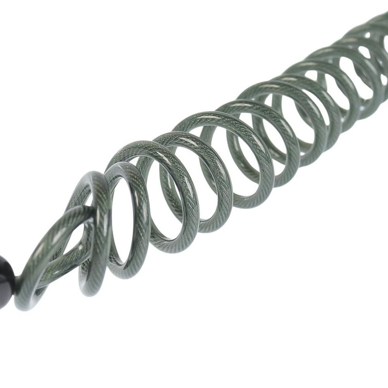 ORANGE Coil Lock Leash Anti-Theft Wire Lock 150634 4004 (Black/FF/Men's,