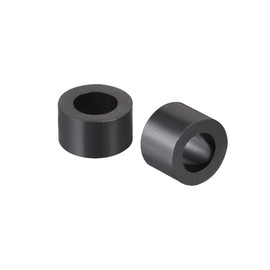 sourcing map Nylon Round Spacer Washer 4.2mm ID 7mm OD 5mm Height for M4 Screws Black 100Pcs