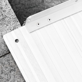 Benicabaly Portable and Durable Textured Aluminum Wheelchair Ramp, Foldable 2' Threshold Ramp for Home and Steps