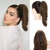 Short Clip In Ponytail Hair Extensions with Claw Clip, 10"