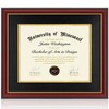 Minesaxel Diploma Frame 14x17 with Black Mat Fits Document, Certificate