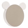 Mirrored Digital Alarm Clock Cute Mice Ear Shape LED Mirror