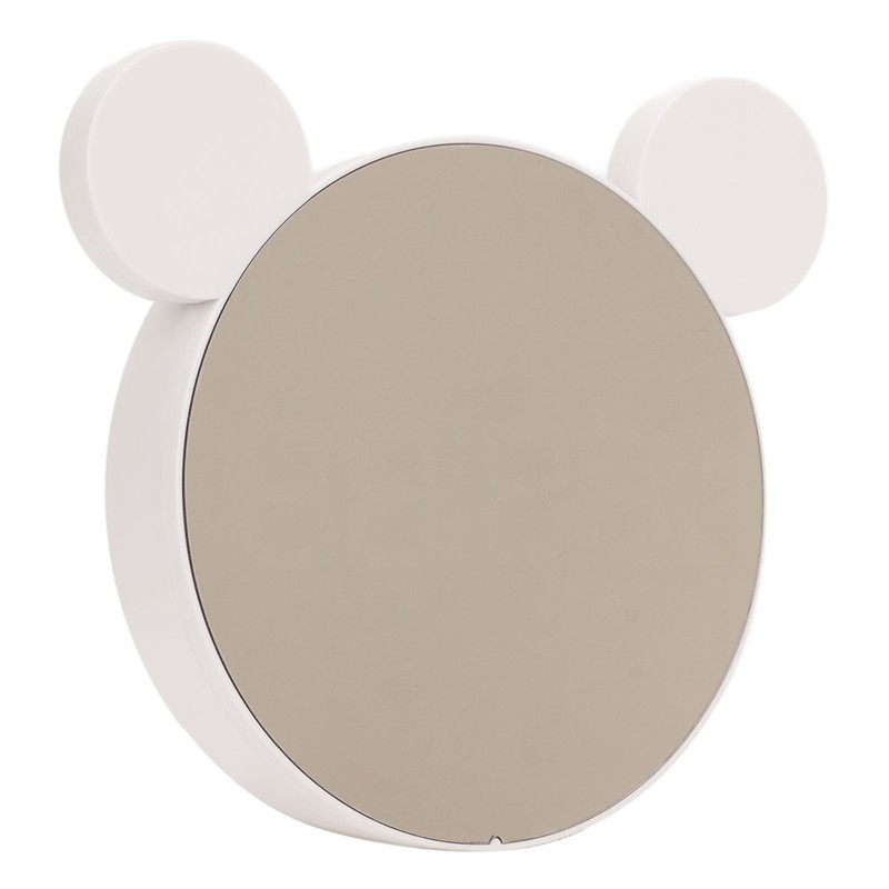 Mirrored Digital Alarm Clock Cute Mice Ear Shape LED Mirror