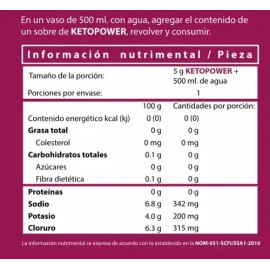 Keto Power - Cetosis  Electrolitos - 20 Sobres                                                                                                        