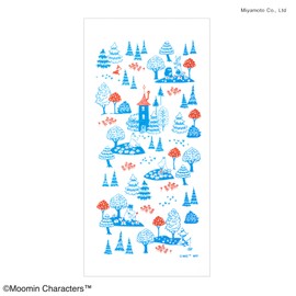 JIKAN STYLE Moomin Northern Europe Kitchen Cloth Kitchen Utensils Dish Towel MOOMIN Made in Japan Moomin House Blue Approx. 13.0 x 27.6 inches (33 x 70 cm) 06100 (Moomin House)