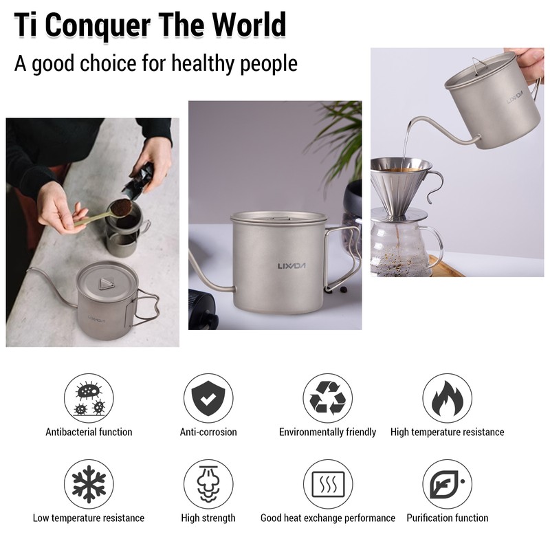 Coffee Pour Over Kettle Coffee Mini Tea Water Camping Pot
