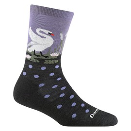Darn Tough Vermont Women's Wild Life Crew Lightweight Lifestyle Sock (Style 6105) | Merino Wool | Made in Vermont, USA | Lifetime Guranteed