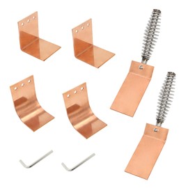 scottchen PRO Welding Spoon Copper Welding Spoon Welders Helper 3mm Thick,3 Plate Set, Flat/Curved/Angle Copper Paddle Backer-2pack