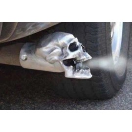 Mad Dog Products 5'' I.D Skull Exhaust Tip Unpolished - Sold Individually - Made in the USA