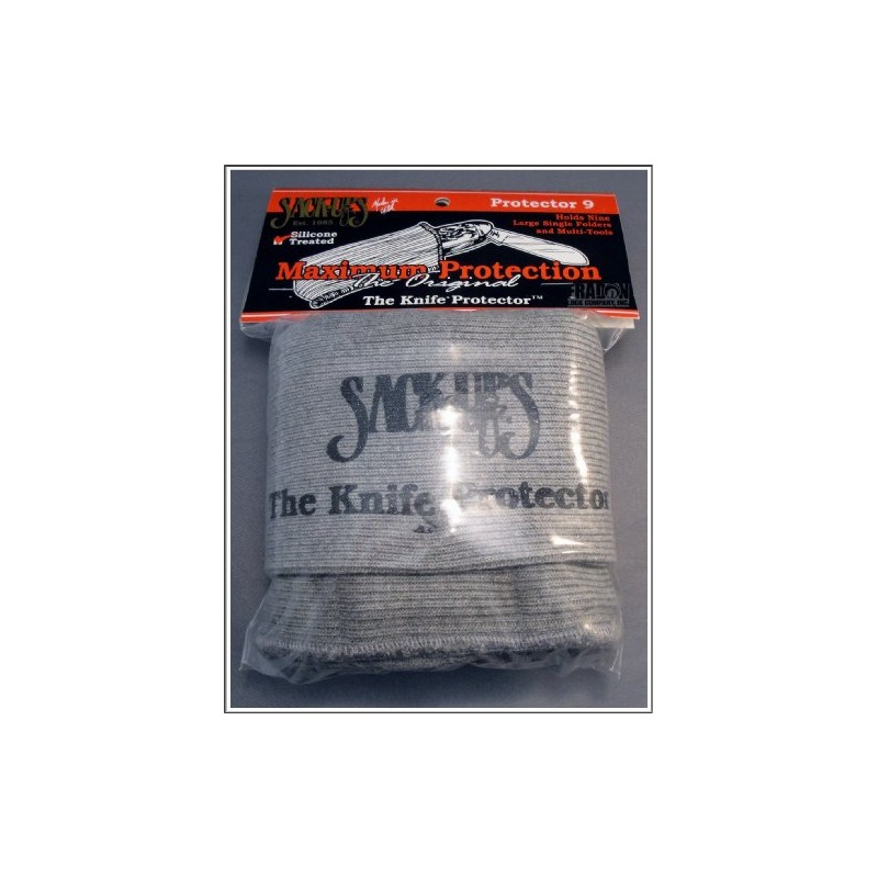 Sack-Ups The Knife Protector 9-Knife Roll - Silicone Treated