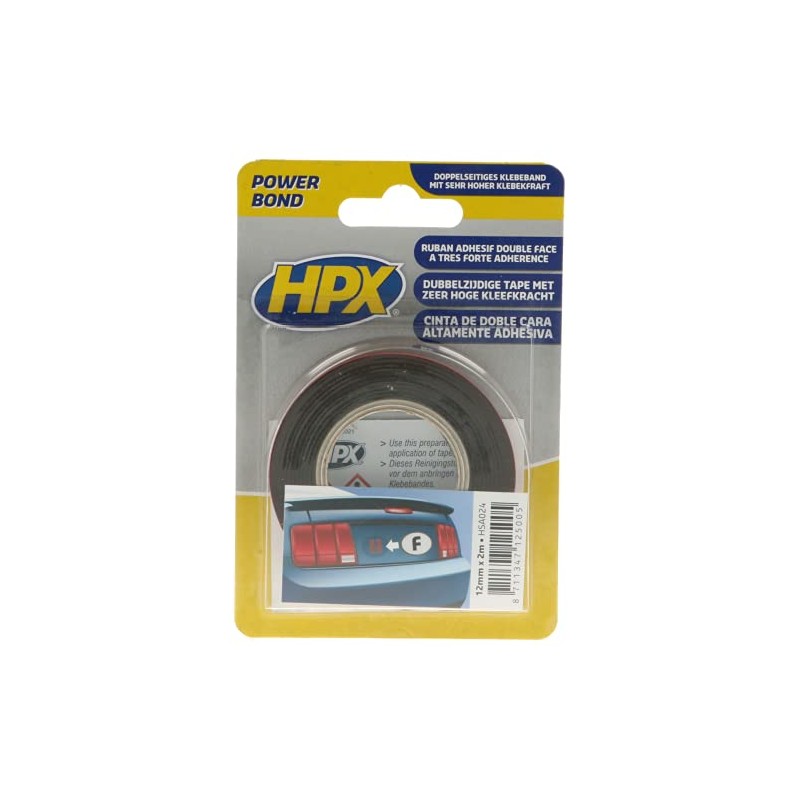 HPX HSA024 Montageband HSA doppelseitig anthrazit 12 mm x 2