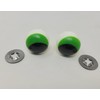 Pair of Zim's 24mm Green Painted Plastic Frog Safety Eyes