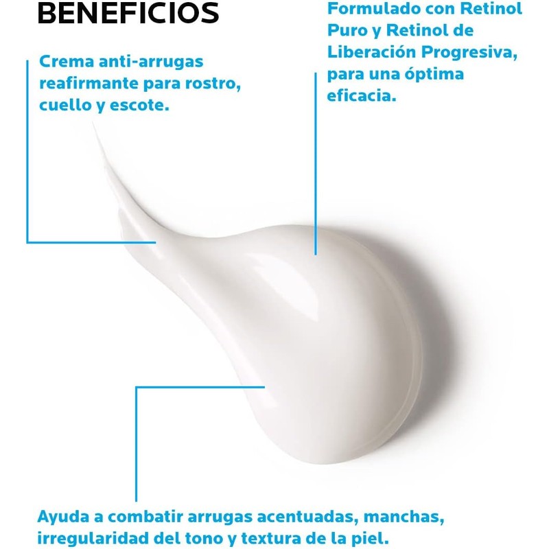 La Roche-Posay Redermic Retinol: Crema Facial Anti-Arrugas y Manchas, Piel