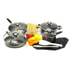 Concord 11-Piece Non-Stick Aluminum Cookware Set