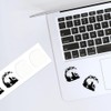 4 x Small 50mm 'Mermaid Silhouette with Tree' Transparent/Clear Sticker