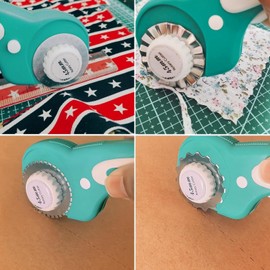 Hopbucan 1 Set 45 mm Rotary Fabric Cutter + 8 Pieces Rotary Blades