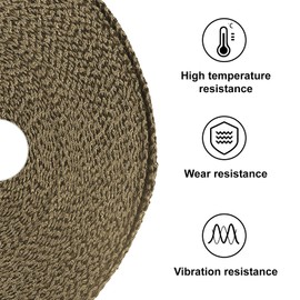 Eyaeyao Exhaust Wrap | Titanium Exhaust Heat Wrap | Header Wrap | Heat Shield Tape with 20 PCS 11.8 Inch Stainless Steel Ties for Motorcycle Car Truck (Titanium, 2" x 98')