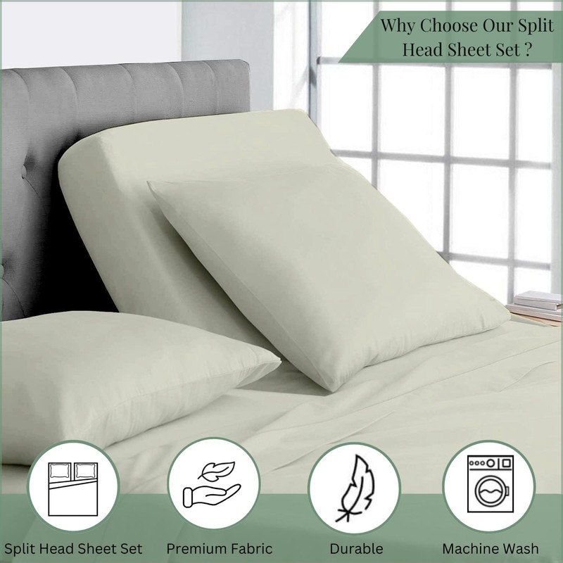 Top Split King Sheets Sets for Adjustable beds, Sheets for