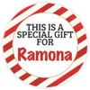 This is a Gift for Ramona - Circle Sticker Decal