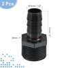 MECCANIXITY Plastic Pipe Fitting 1/2" Barb OD 3/4NPT Male Thread