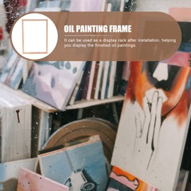 VICASKY Solid Wooden Canvas Frame Oil Painting Frame Set DIY Arts Accessory for Stretching and Displaying Finished Paintings 15.74 X 11.81 X 0.70 in Easy Assembly