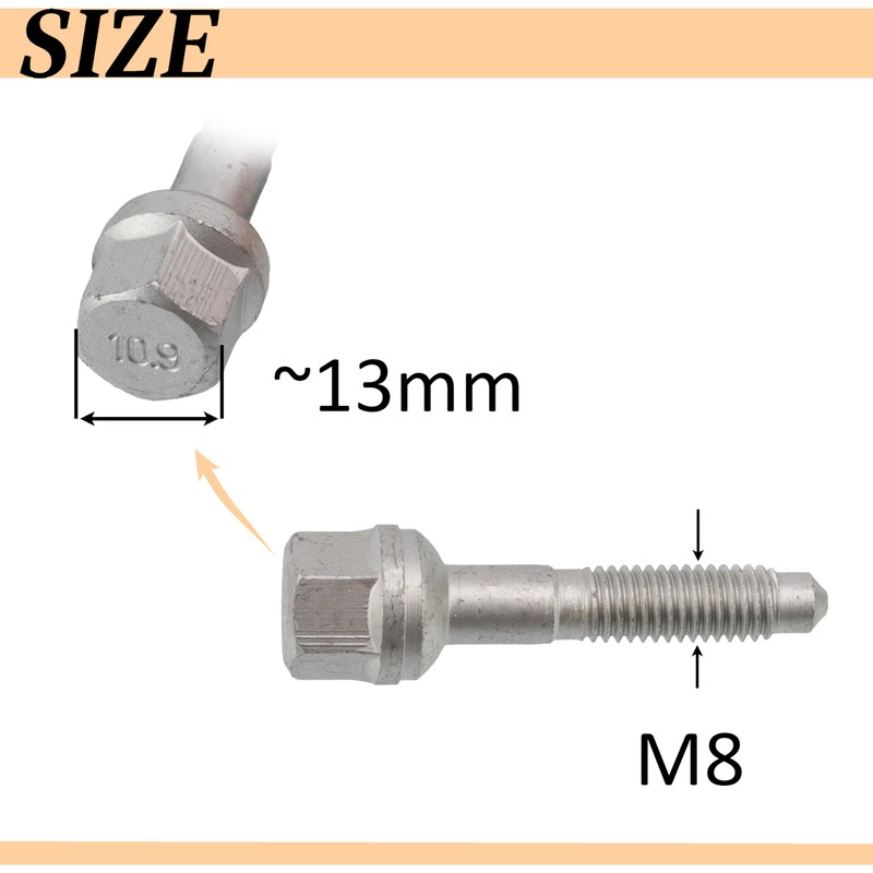 AERZETIX - C70441 - Set of 4 Bolts, Holder for